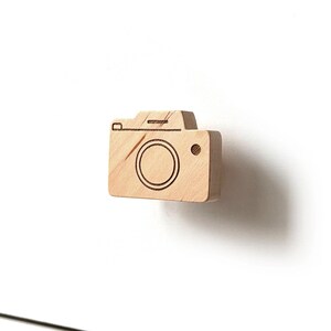 Wooden Camera Drawer Knob, Adventure Nursery Furniture Pull