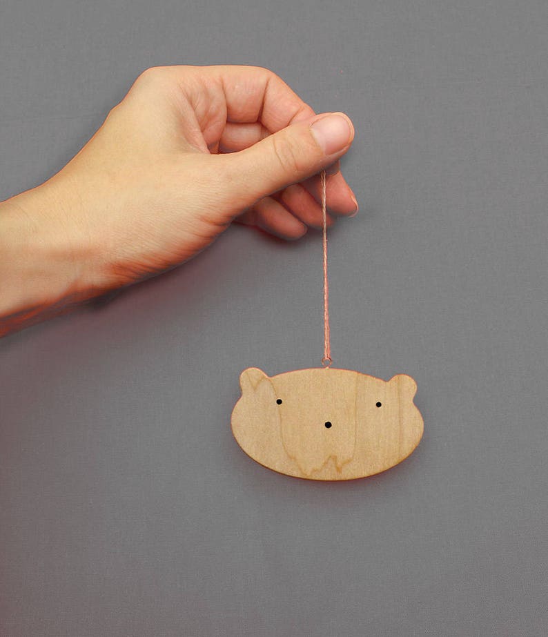 Wooden Nursery Decor Elements DIY Baby Mobile or Garland Etsy