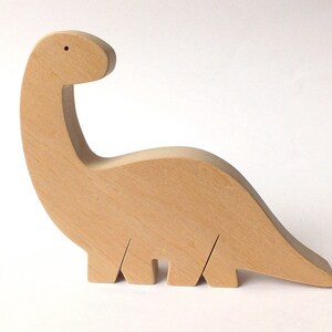 wooden figurine Brontosaurus