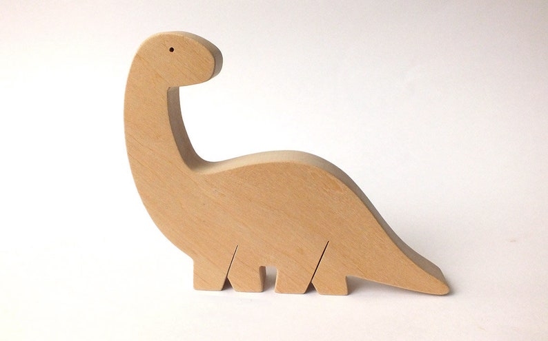 wooden figurine Brontosaurus