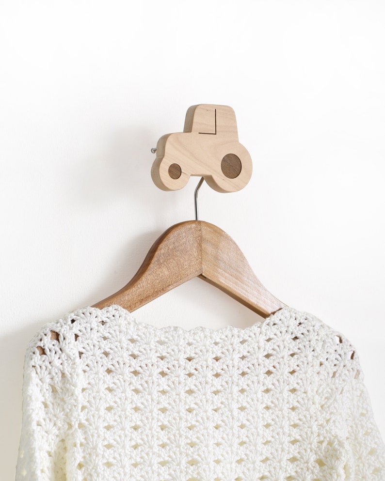 Tractor Wood Wall Hook