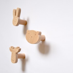 Animal wall hooks