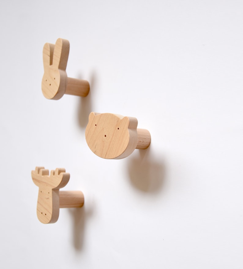 Animal wall hooks