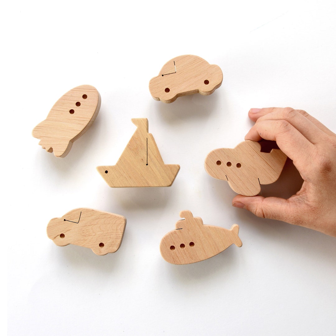 Boy's Nursery Dresser Knobs Vehicles Wooden Drawer Pulls Etsy