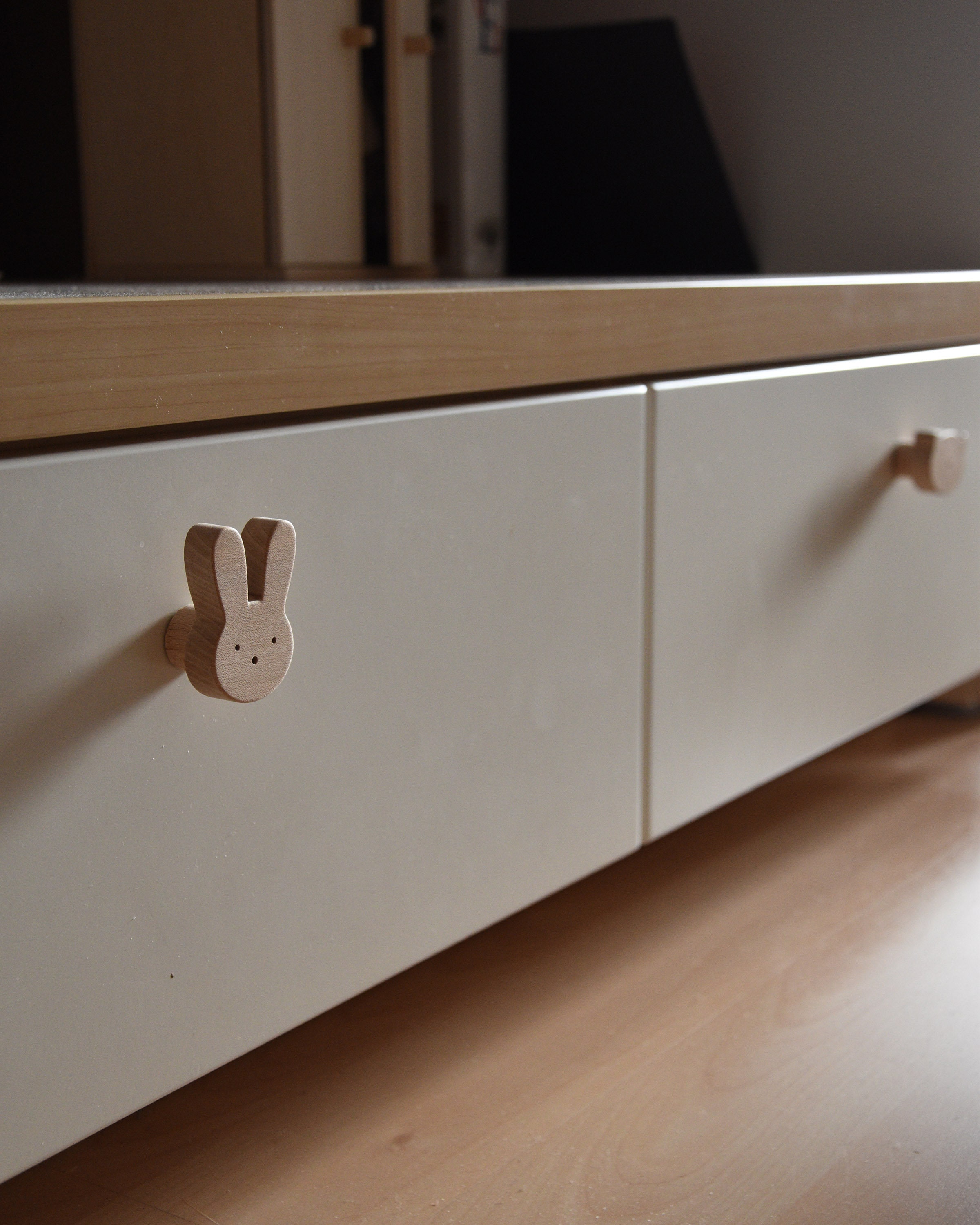 Drawer Knob Bunny for Kids Dresser, Nursery Pull Rabbit Handles - Etsy