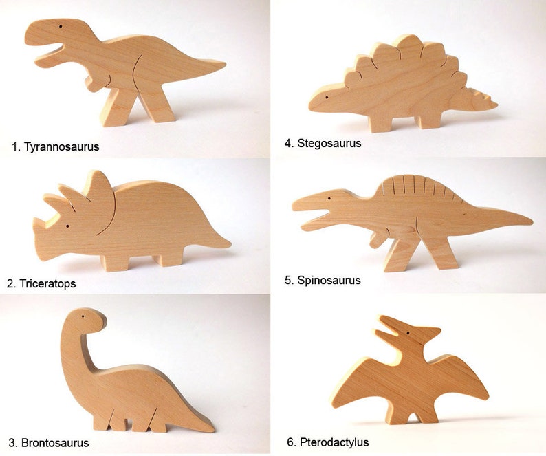 wooden toys dinosaurs