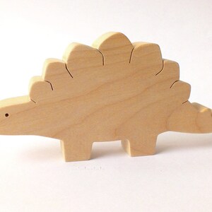 wooden toy Stegosaurus