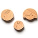 Wooden Magnets for Kids - Mom, Dad, Baby - Set of 3 