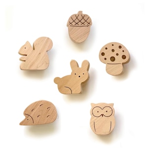 Woodland Forest Animal Dresser Knobs and Drawer Pulls for Nursery