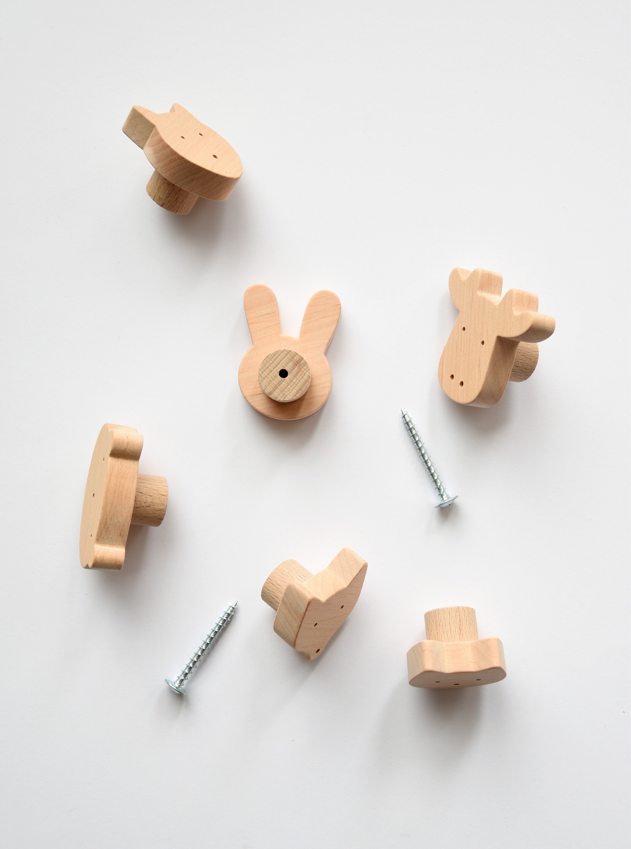 Wooden Animal Knobs for Nursery Drawers and by Etsy Canada