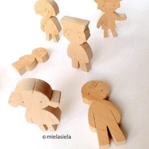 Waldorf Wooden Toy Doll for Imaginative Play Personalised Human Figure image 6