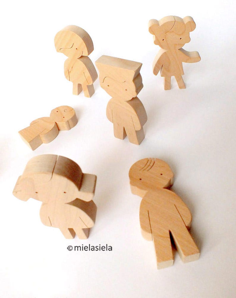 Waldorf Wooden Toy Doll for Imaginative Play Personalised Human Figure image 6