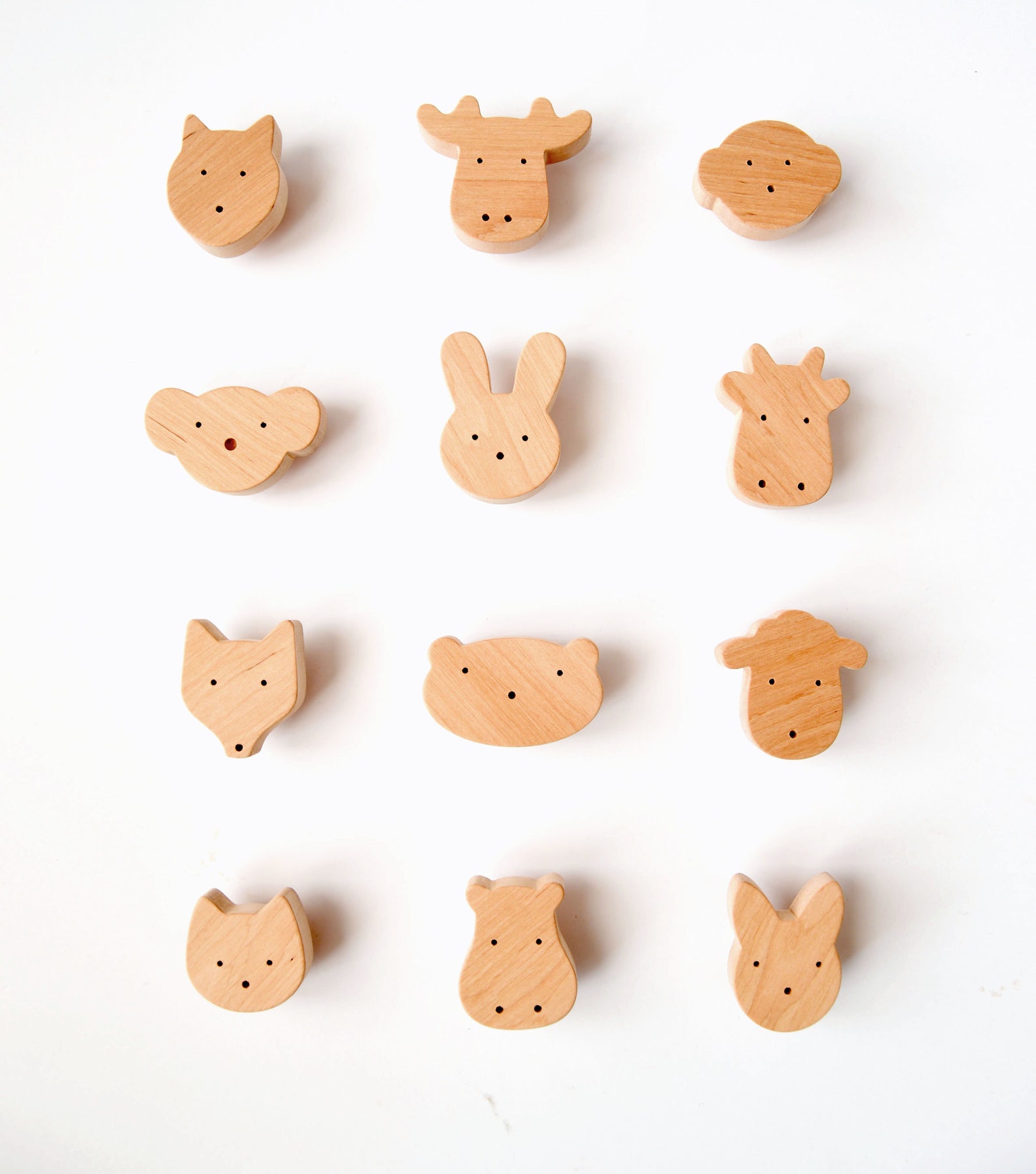 Animal Knobs for Nursery Dresser Wooden Drawer Pulls for Etsy