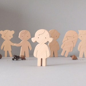 Waldorf Wooden Toy Doll for Imaginative Play - Personalised Human Figure