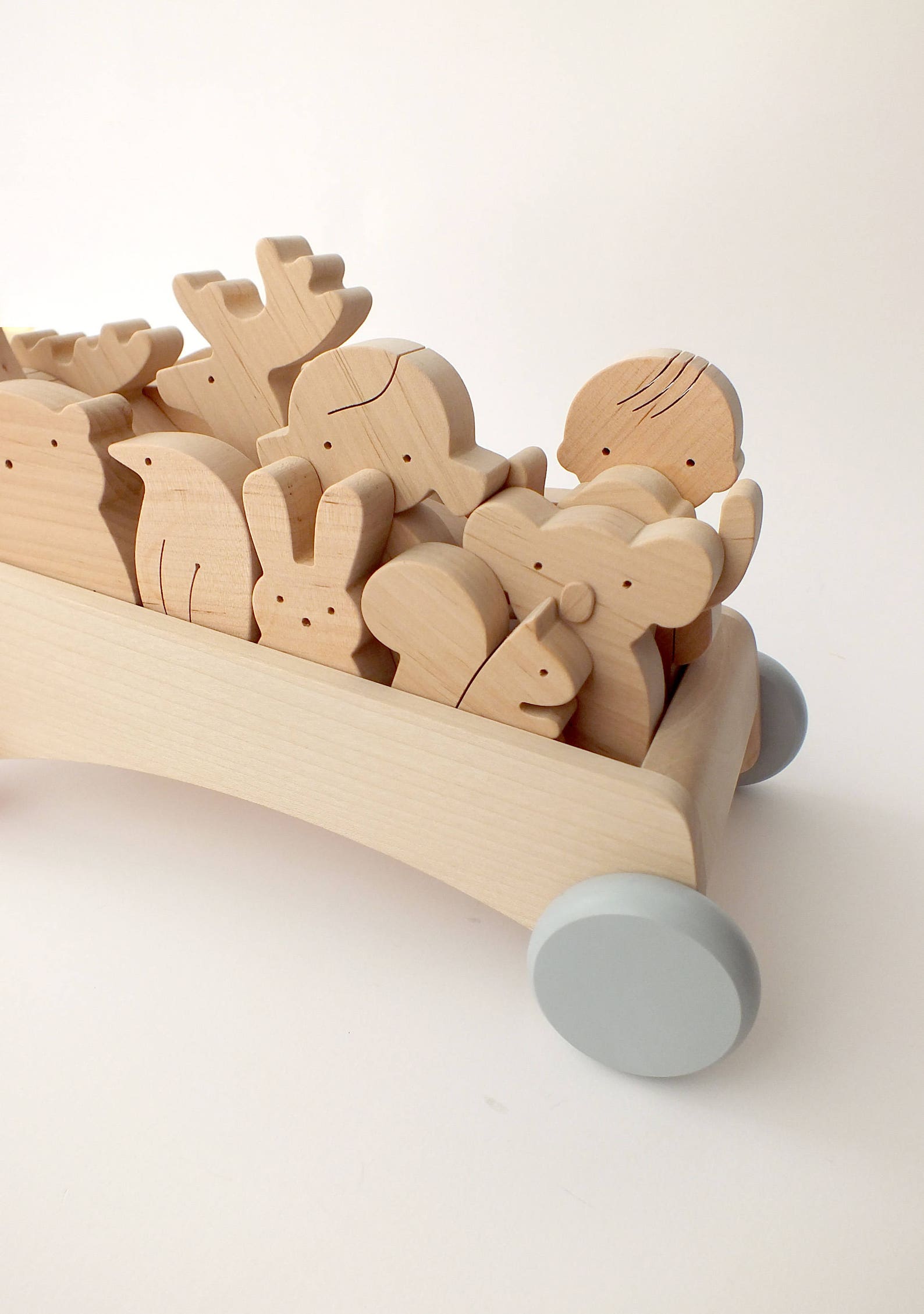 Wooden PullAlong Wagon Personalized Toy PullAlong Cart on Etsy