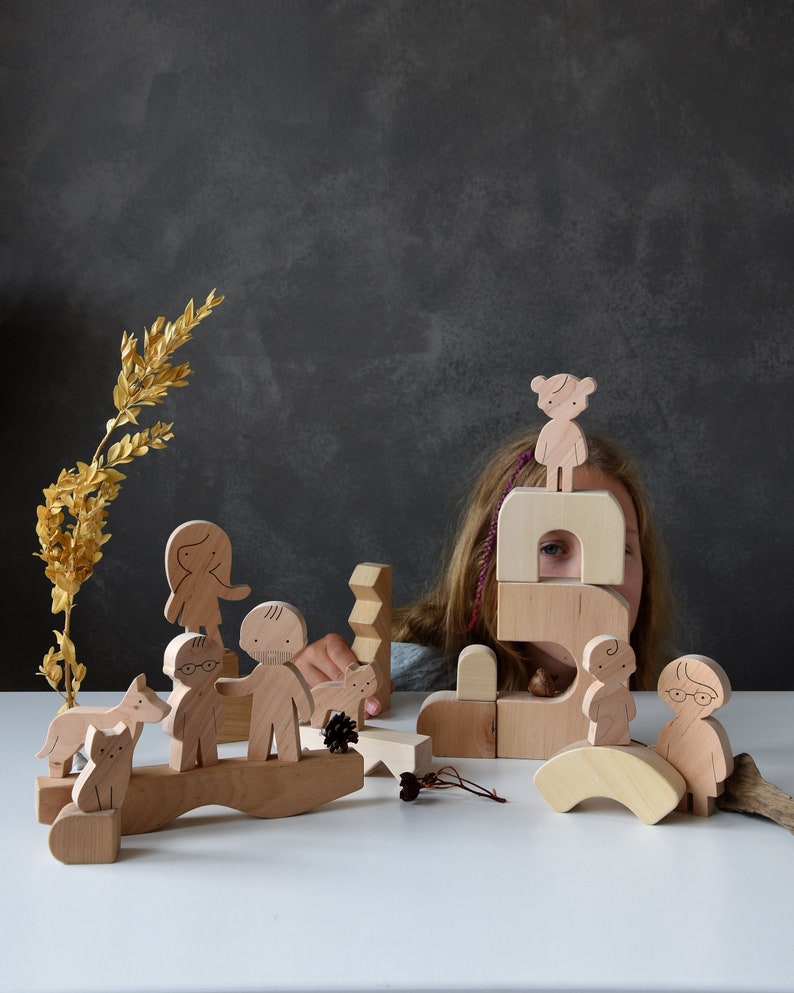 Wood Family Figurines