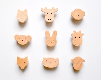 Kids Ceramic Ocean Animals Drawer Knob Set of 4