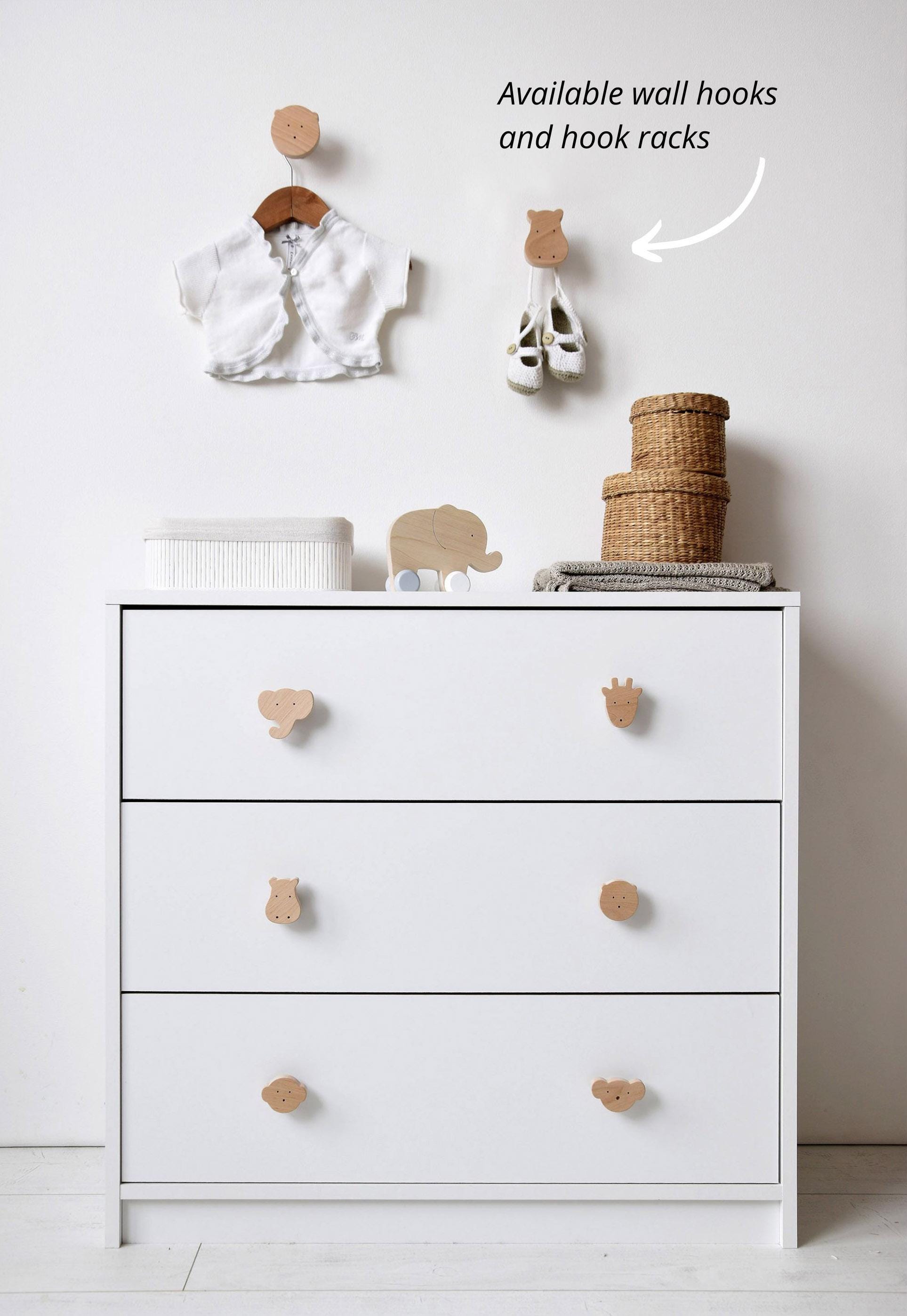 24 Pièces Boutons De Meuble En Bois Boutons De Tiroir De Commode