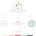 Custom Premade Water Color Floral Initials Logo | photography or boutique Logo Design - Branding Package - Watercolor floral artist logo