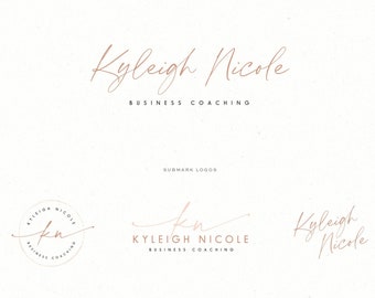 Modern Calligraphy Logo, Premade Coachng logo design, Hanwritten Logo, Photography Logo, boutique Logo Design, Feminine Small Business Logo