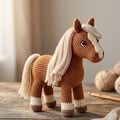 Little Standing Pony Crochet Pattern PDF, Amigurumi Horse Pattern, Easy Crochet Pony Toy, Plush Animal Tutorial, Instant Download product logo