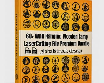 60+ Wooden Lamp Laser Cutting Files | DXF, CDR Vector Pack (Digital Download)