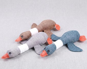 Squeaky Goose & Duck Dog Toy | Plush Interactive Toy for All Breeds
