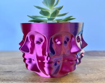 Face Planter Multiface Planter Succulent Planter Modern Home Decor Plant Lover Gift  Desktop Plant Pot Desk Housewarming Gift Indoor pot