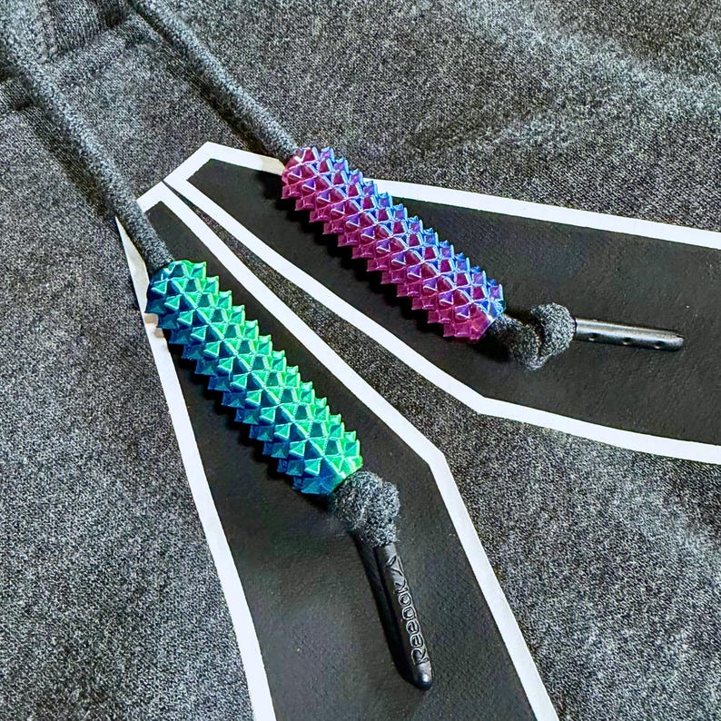 Spiky Roller Fidget – Textured Hoodie String & Shoelace Accessory ...