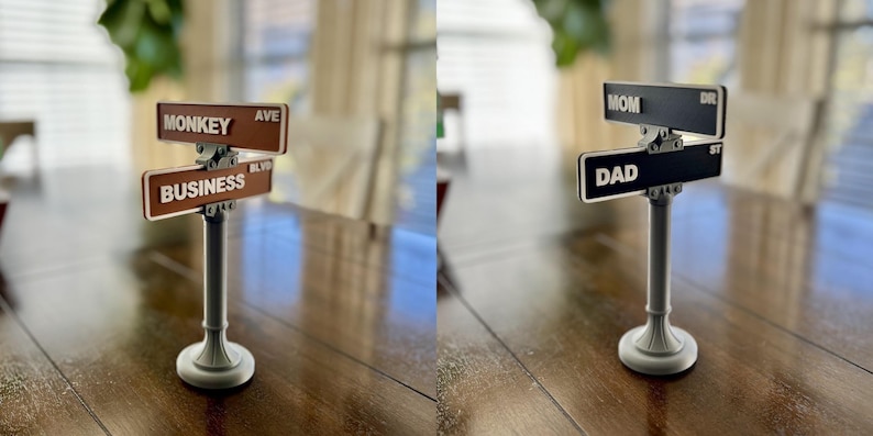 Custom Street Sign Personalized Gift - Family Name Decor - Desk Decor ...
