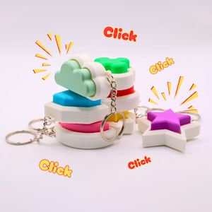 Fidget Clicker Mechanical Switch Toy  | Multiple color options | Stress Relief, Stim Toy, ADHD | 3d Printed