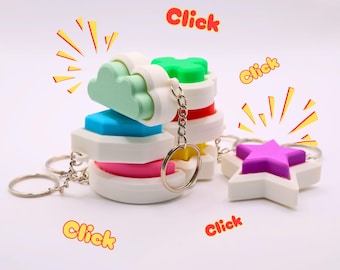 Mechanical Switch Fidget Clicker Toy – 3D Printed Desk Toy – Multiple Colors