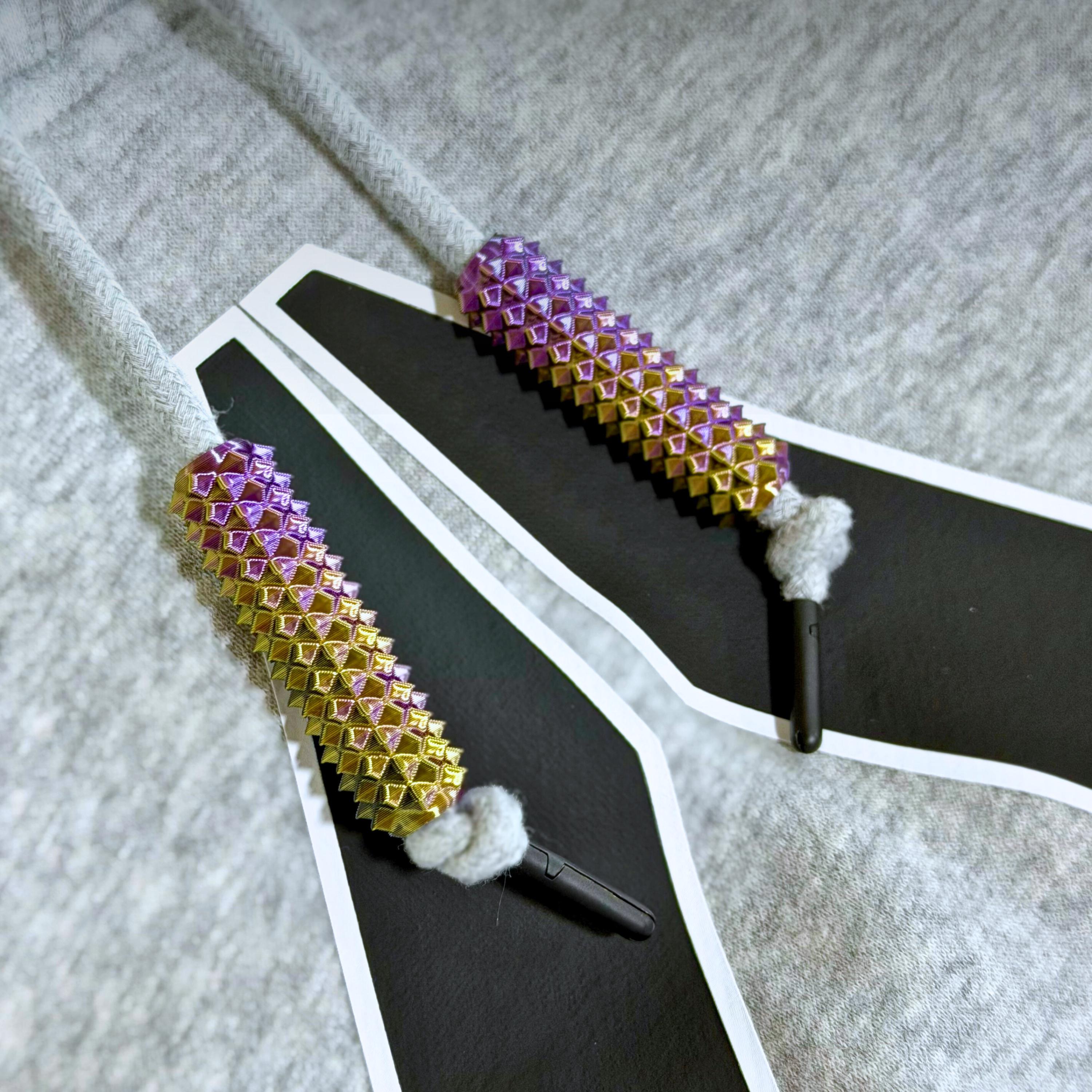 Spiky Roller Fidget – Textured Hoodie String & Shoelace Accessory ...