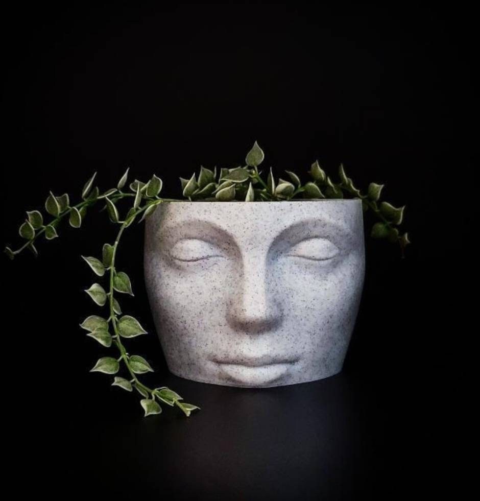 Housewarming Gift Face Planter Present Head Planter Home Decor | Indoor Pots | Gift for Her