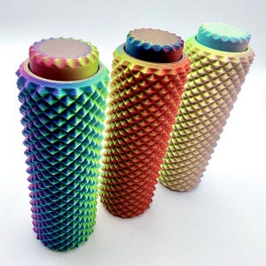 Spiky Roller Clicker Fidget Toy Keychains – Sensory Fidget Toys for ADHD, Anxiety, Stress Toy, Autism, Backpack Keyring