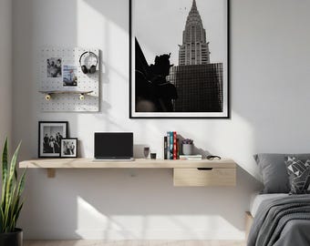 Chrysler Building Skyline Poster Matte Vertical Poster | Black and White NYC Architecture