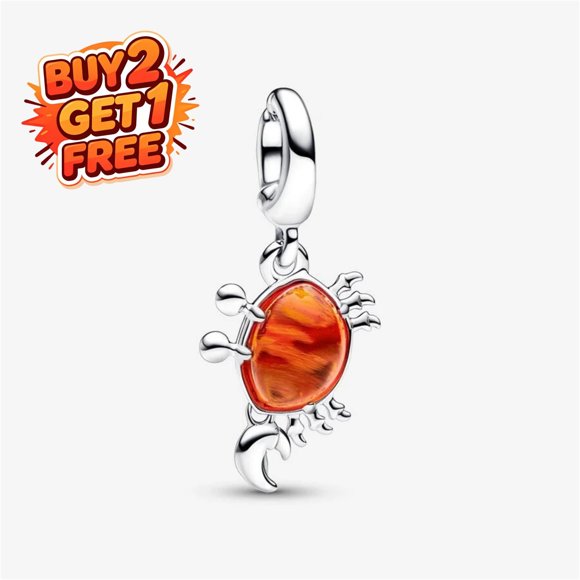 Crab Pandora Charm - Etsy