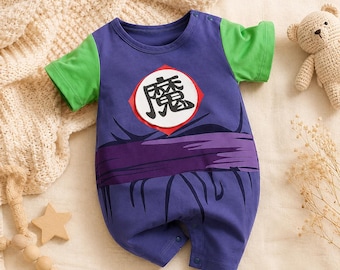 Anime Kids Cosplay Romper, Summer Short Sleeve Baby Costume, 1st Birthday Gift, Baptism Gift, Halloween Outfit