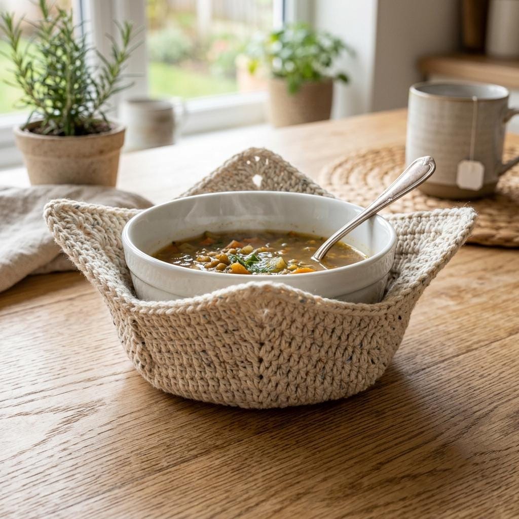 35 Crochet Patterns for the Kitchen You’ll Want to Make 25 Crochet Microwave Bowl Cozy Step By Step