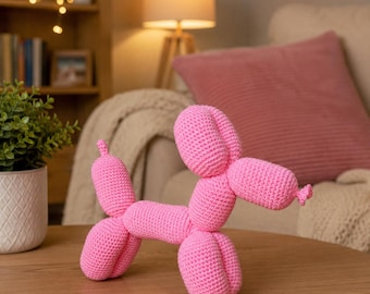 Crochet Balloon Dog Pattern | Amigurumi Toy DIY (PDF Download)