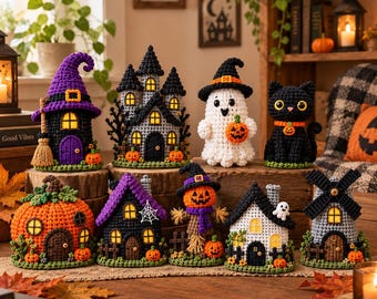 10-in-1 Crochet Halloween Patterns Bundle, Spooky Amigurumi (Digital Download)