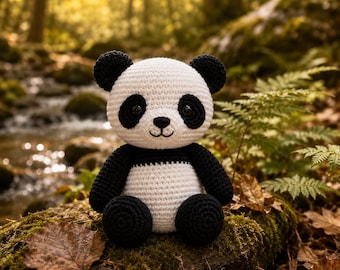 Panda Crochet Pattern PDF | Amigurumi Plush Toy Tutorial (Instant Download)