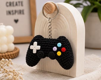 Crochet Game Controller Keychain Pattern | Amigurumi Gamer Gift (PDF Download)