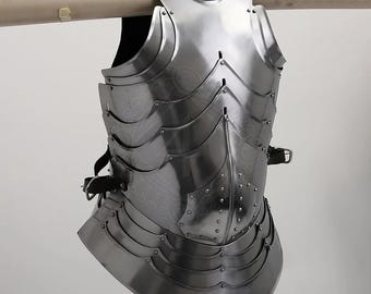Handgefertigte Kürass aus Stahl 18 Gauge: Gothic Ritter Rüstung, LARP Cosplay Rüstung
