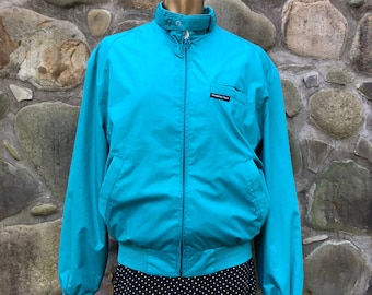 teal blue jacket
