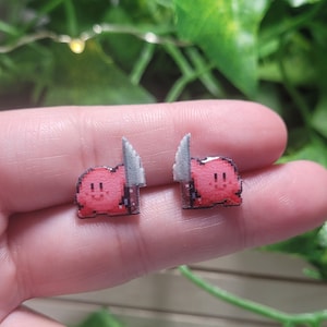 Meme stud earrings