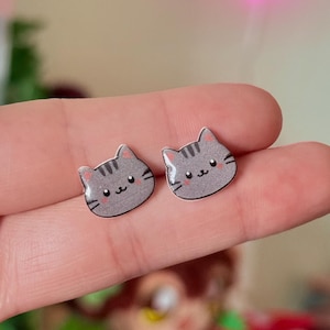 kawaii kitten earrings