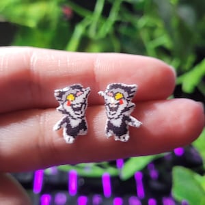 Spamton stud earrings