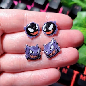 Ghost bois stud earrings, gift for gamers