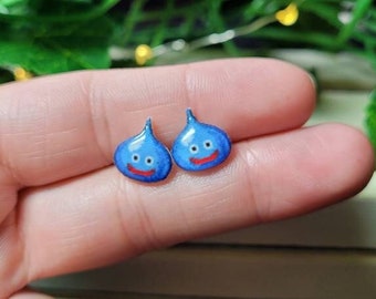 Blue Slime Stud Earrings | Dragon Quest Jewelry